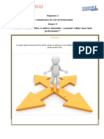 Séquence 2 La Connaissance de Son Environnement Séance 5 Module 1: Métiers Cibles Et Métiers Demandés: Comment Valider Mon Choix Professionnel ?