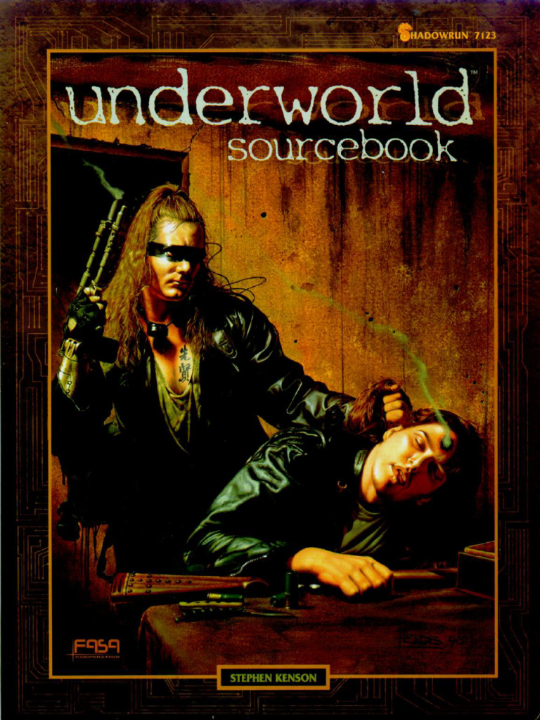 Shadowrun - Underworld Sourcebook - Livre Collector 1997 - FASA - Bon état