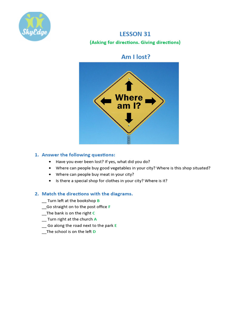 Directions Practice and Exercises | PDF | Language Arts & Discipline