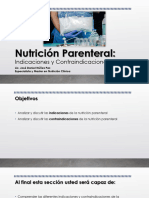 2 Nutrición Parenteral - Indicaciones y Contraindicaciones