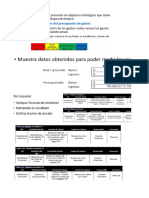 Ejemplo Evaluanet Variacion Del Presupuerto