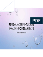 Review Materi Untuk UAS BAHASA INDONESIA KELAS 8