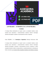 5388 Assessoria Atividade 1 - Introdução À Engenharia - 51 2024