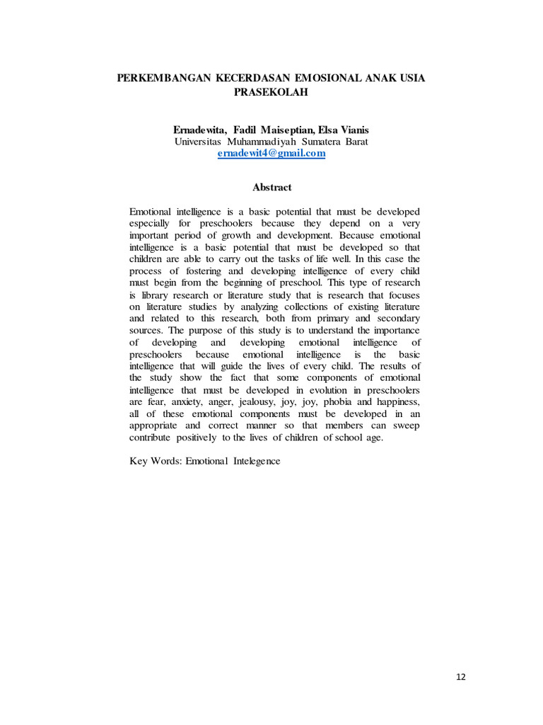 Kecerdasan Emosi | PDF