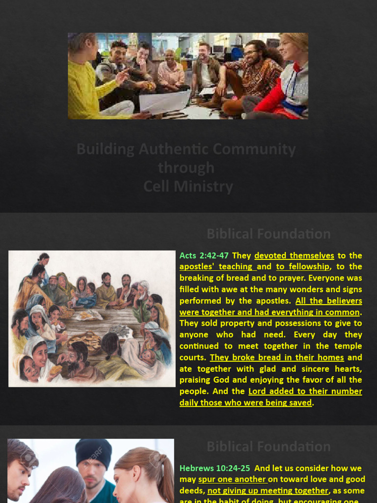 Cell Ministry: Building Authentic Community | PDF | Disciple ...
