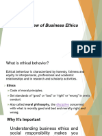 Lesson 1 - Overview of Business Ethics
