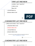 Chemistry Let Review