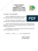 CERTIFICATION