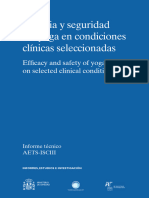 Eficacia y Segurida de L Yoga en Condiciones Clinicas Seleccionadas