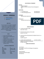 New Resume Irvin Ferreras