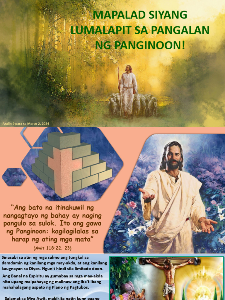 Mapalad Siyang Lumalapit Sa Pangalan NG Panginoon!: Aralin 9 para Sa ...