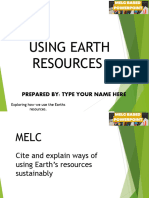 G7 Science Q4 - Week 2 - Using Earth Resources