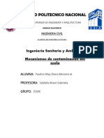 Mecanismos de Contaminación Del Suelo