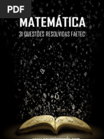 31 Questões Resolvidas FAETEC