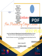 Certificate Guest Speaker