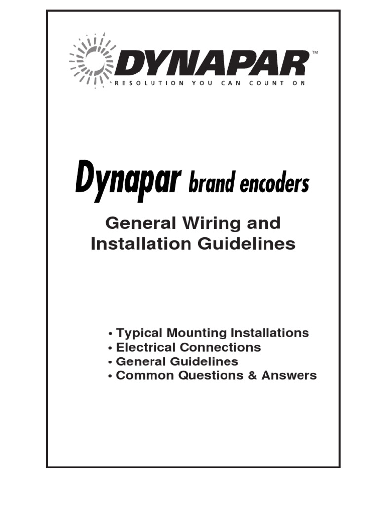Encoder Installation and Wiring Guide | PDF | Technology & Engineering