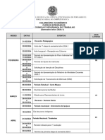 Calendário Academico IFPE Ipojuca 2024.1