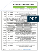 Afcat Crash Course Timetable