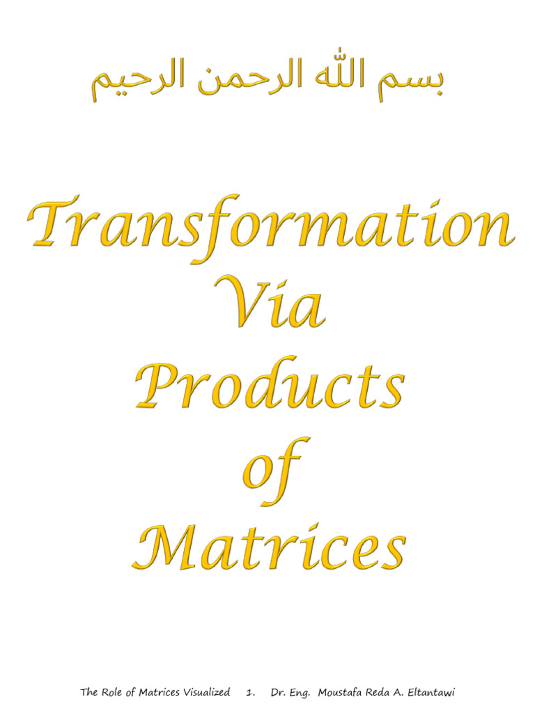 Understanding Matrix Transformations | PDF | Mathematical Objects ...
