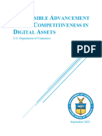 U.S. Department of Commerce, Responsible Advancement of U.S. Competitiveness in Digital Assets (2022)