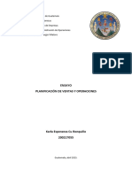 Ensayo Planificación de Ventas y Operaciones