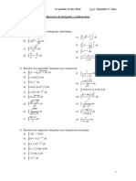 Ejercicios de Integrales y Aplicaciones