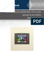 Medical Gas Color LCD Touch Screen Area Alarm Service Manual Spanish 550621 ES