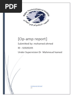 Report About Operational Amplifiers 32020245