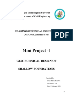 Geotechnical Design of Shallow Foundations - Thein Than Oo