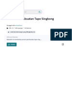 Makalah Pembuatan Tape Singkong - PDF