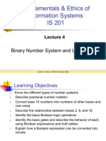 Lecture 4 - Binary System and Logic Gates