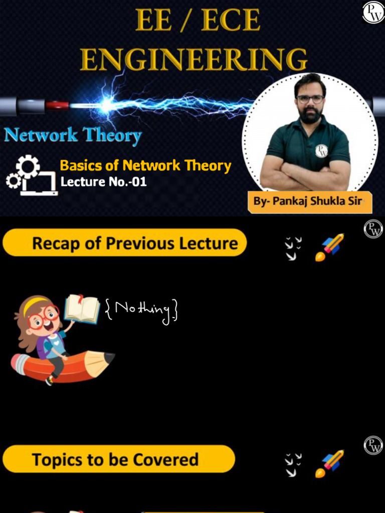 Basics Of Network Theory 01 Class Notes Pdf