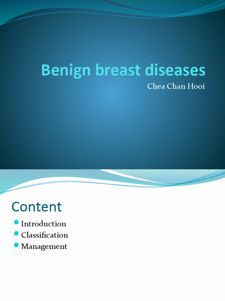 Benign Breast Diseases Presentation | Download Free PDF | Breast Cancer ...