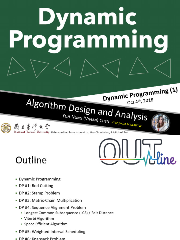 DynamicProgramming1 | PDF | Dynamic Programming | Computer Science
