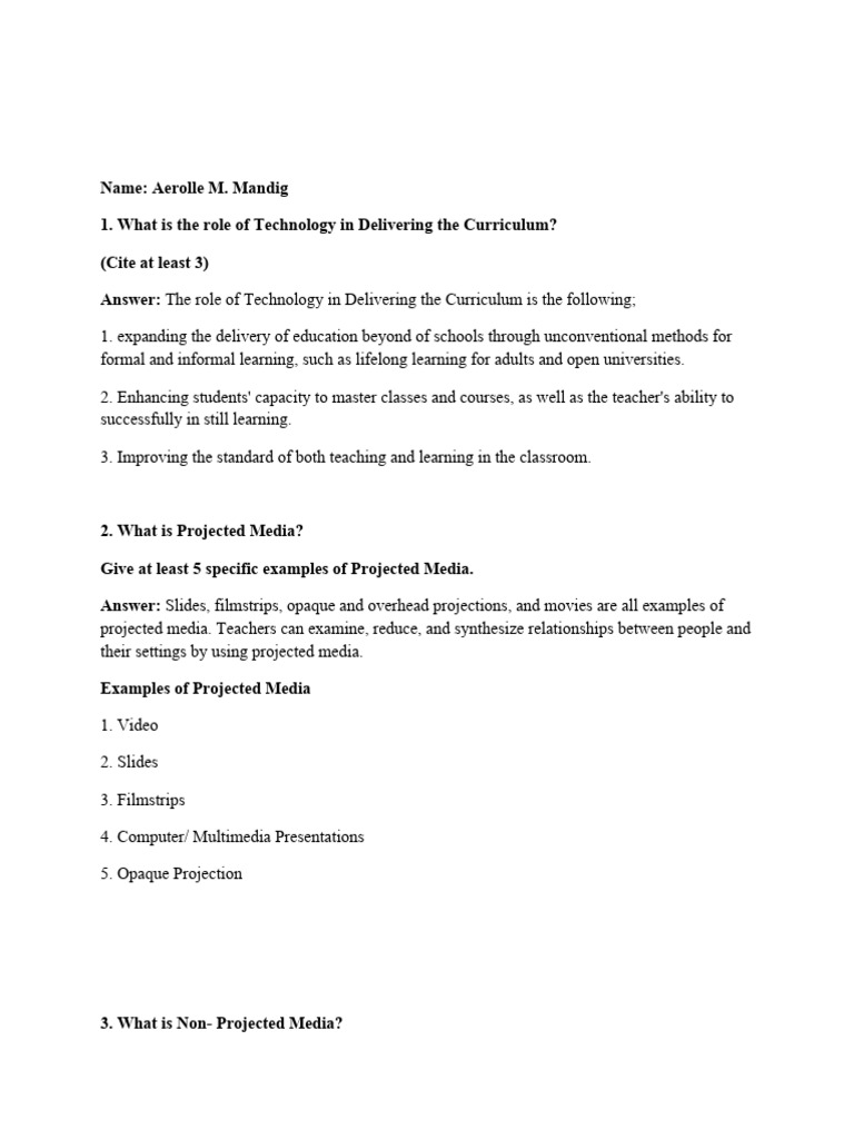 Role of Technology in Education Media | PDF