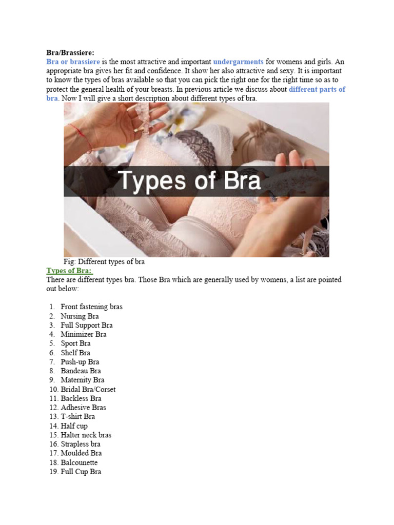 Bra Details | PDF