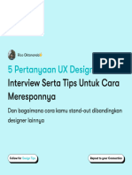 5 Pertanyaan UX Design Ketika Interview Serta Tips Untuk Cara Meresponnya