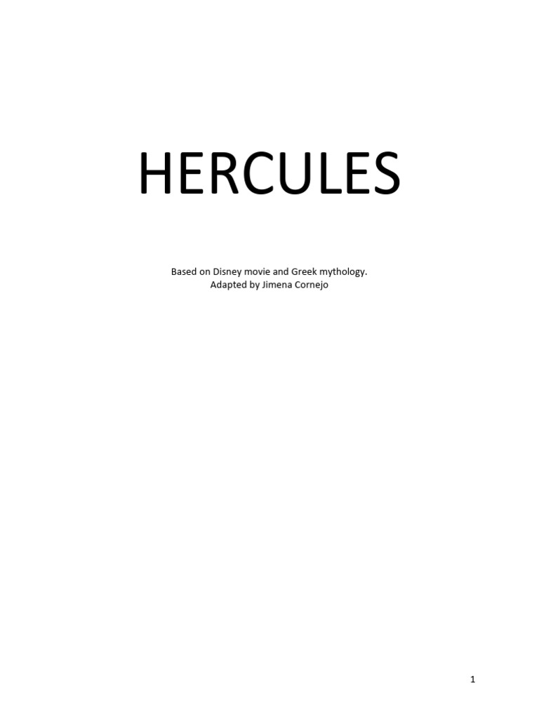 HERCULES Script Corrected | PDF
