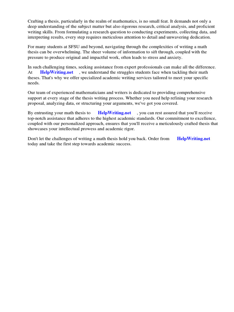 Sfsu math thesis pdf thesis mathematics