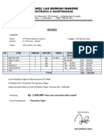 Invoice Perbaikan Iqbal Ke Pt. Rimba Makmur Utama