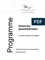 Programme. DS. Paramédicales