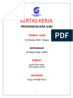 Kertas Kerja Bicara Ilmu