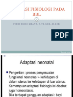 Adaptasi Fisiologi Pada BBL