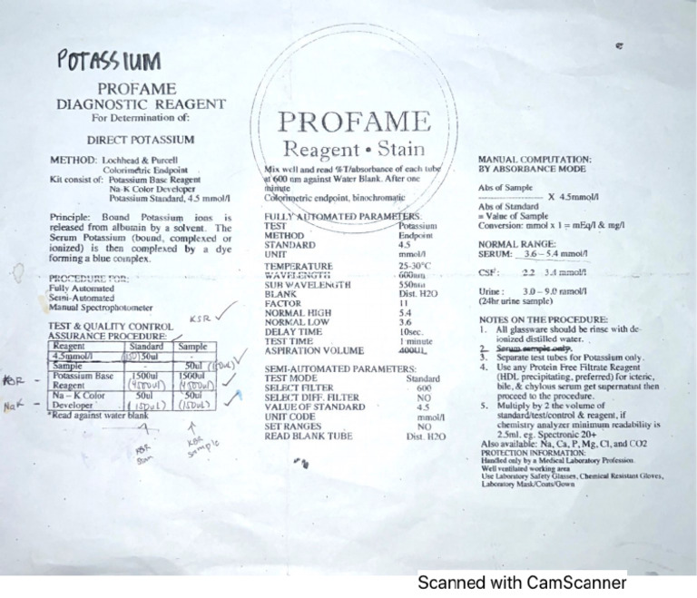 Potassium | PDF
