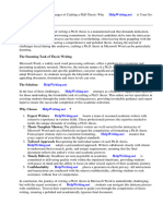 Phd Thesis Template Microsoft Word