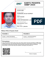 Kartu Peserta SNBP 2024