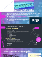 Cell Membrane's Function