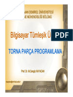 torna parça programlama