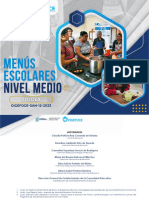 Menús Escolares Nivel de Educación Media de Sololá, 2024 DEPARTAMENTAL