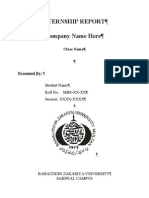 Internship Report FP Format 1